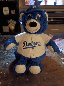 LA dodgers bear in a ball