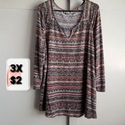 3X  Ladies blouse