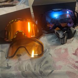 NFX2 Dragon D2 And Bolle Bubble Ski Goggles