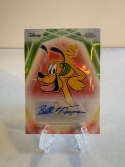 2026 Topps Disney Chrome - Pluto #CNA-BFR Neon Etch Bill Farmer Red Auto /5 (Z)