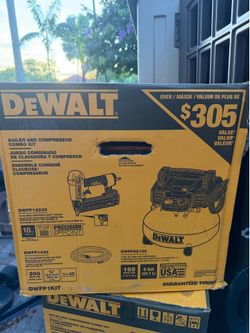 Dewalt Compresor with gun and hose