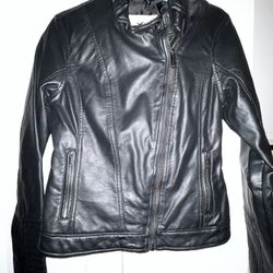 Hollister Faux  Leather Biker Jacket