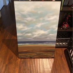Beautiful Glossed Beach Painting Print