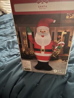 Christmas Inflatable Santa Clause 9 Feet Tall Brand New For Sale