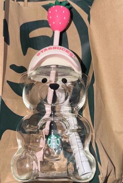 Starbucks strawberry bear