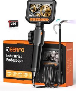 2-Way Articulating Borescope/Endoscope Camera with Light