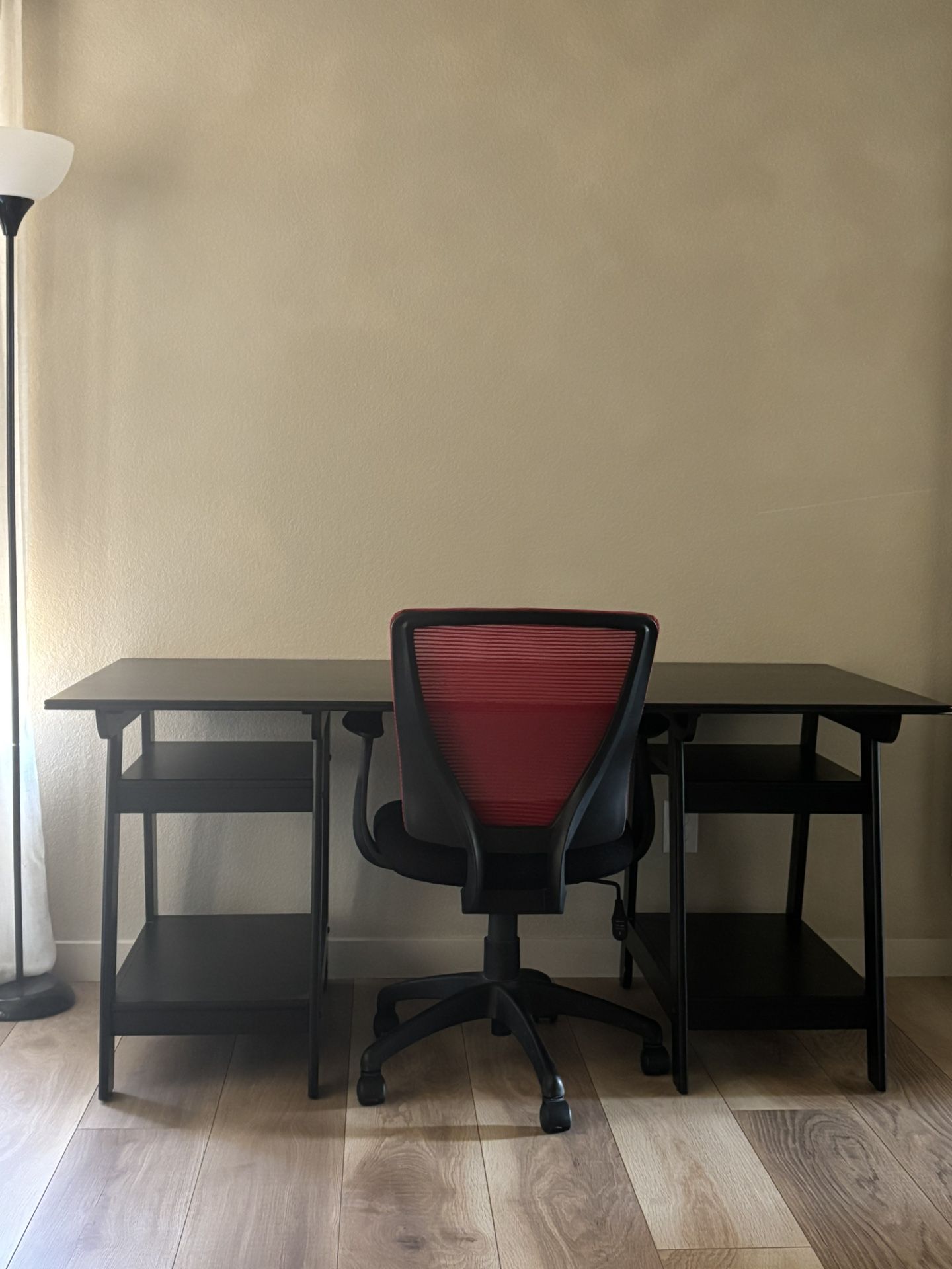 Black Desk + Chair