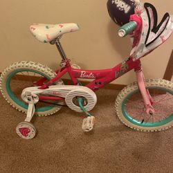 Barbie Toddler Bike with training wheels