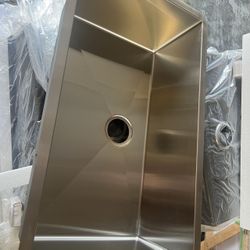 32” X19” 304 stainless steel handmade kitchen sink