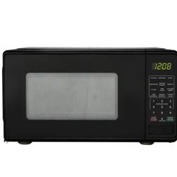 Mainstays 0.7 Cu ft Countertop Microwave Oven, 700 Watts, Black
