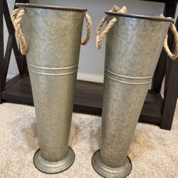 Galvanized Vase