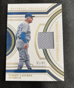 2024 National Treasures Baseball Tommy Lasorda /99 Los Angeles Dodgers