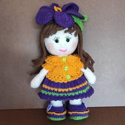 Crocheted Baby Girl - Crocus 