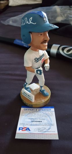 Kirk Gibson Signed Dodgers #23 Bobblehead PSA Authenticated