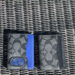 Coach Leather Wallets $85 Take Both