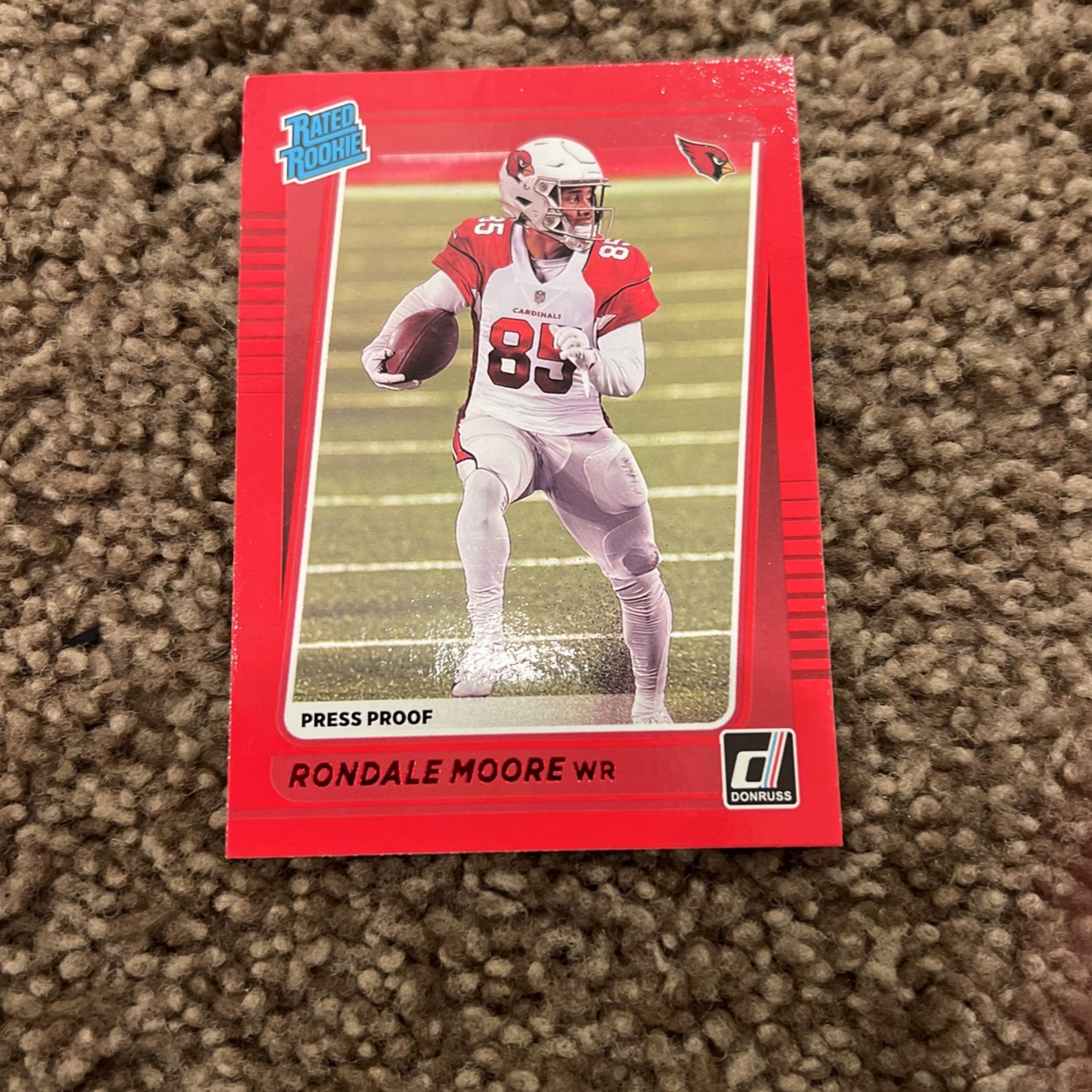 Rondale Moore Rated Rookie Press Proof