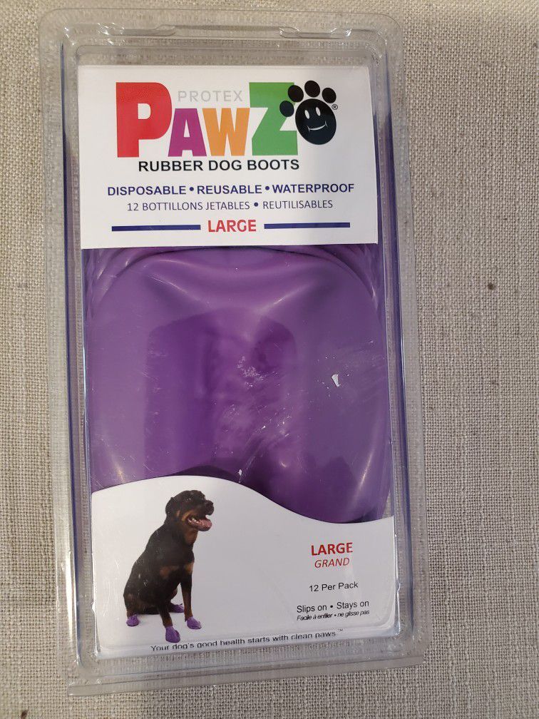 Paw Large Rubber Dog Boots Brand New 