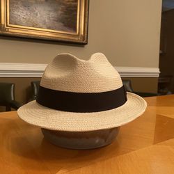Genuine Handwoven Casablanca Panama Hat, New Imported From Ecuador
