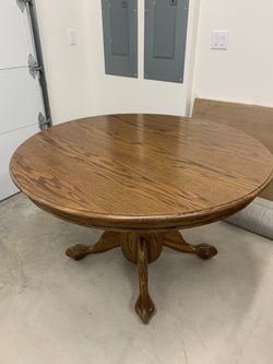 Dining Table 4 Ft Or 6 Ft With Leaf Plus Chairs
