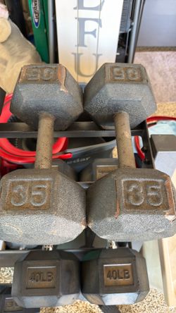 35 pound dumbbells
