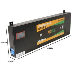12v 200ah (lifepo4) Super Slim Deep Cycle Rv Battery