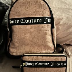 Juicy Couture Back Pack And Wallet 