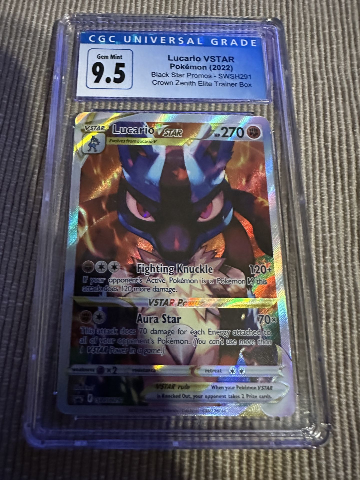 Lucario CGC 9.5 Pokemon Card