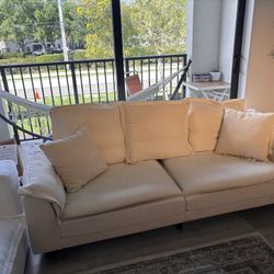 Beige Three Seater Couch