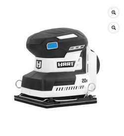 HART 20-Volt Cordless 1/4 Sheet Sander and Dust Bag (Battery Not Included) New Condition