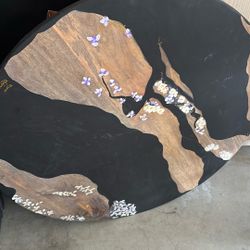 Round barstool table