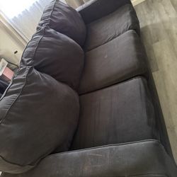 used black sofa