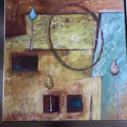 2 Artwork In Glass Frames