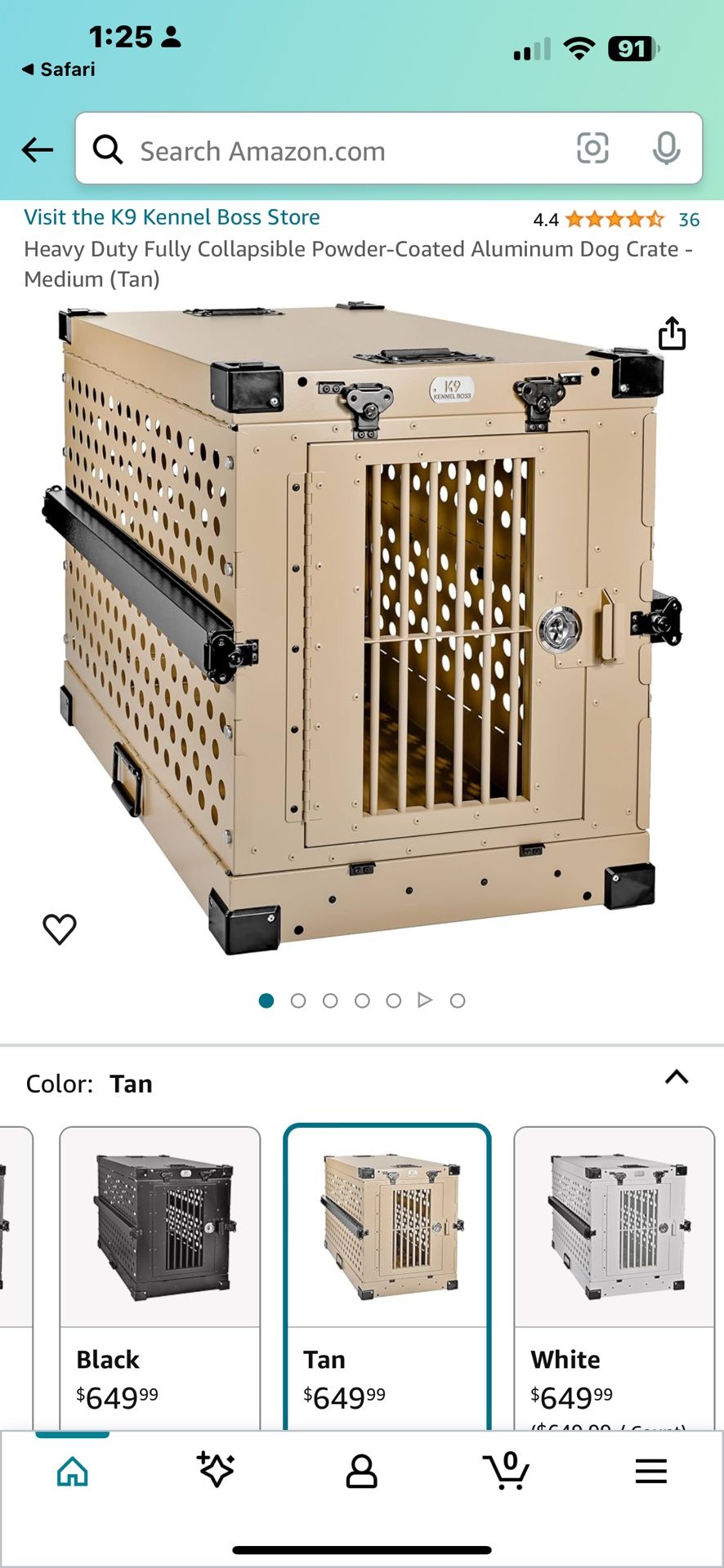 Metal Dog Kennel Medium 