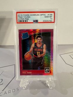 2018 Donruss Optic - Trae Young #198 Pink Hyper Prizm 🔥PSA 10🔥 (RC)