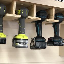 Custom Made Cordless Tool Rack