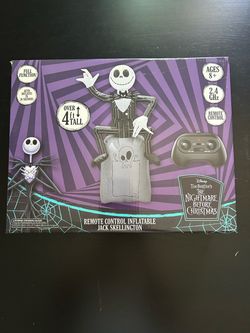 Disney Tim Burton's The Nightmare Before Christmas Remote Control Inflatable Jack Skellington