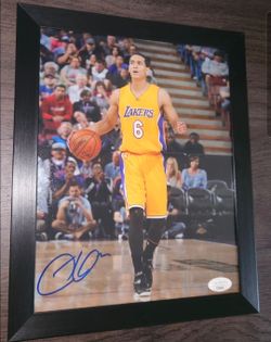 Jordan Clarkson Los Angeles Lakers Signed 8x10 Matte Photo JSA Authenticated