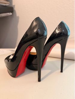 Patent Leather Peep Toe Heels