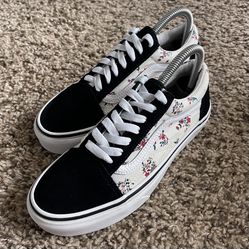 Vans Old Skool Classic Floral Print Sneakers Women’s Size 7 