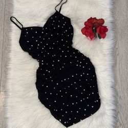 Pearled Black Dress (medium)