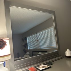 Grey Dresser Mirror