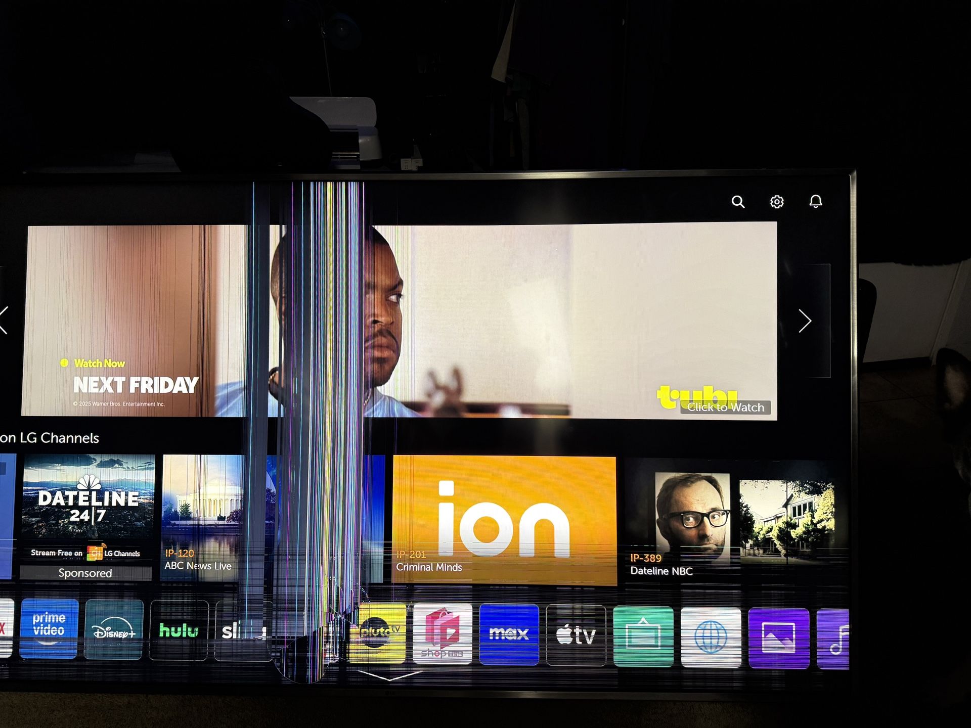 86” LG Tv Screen Broken