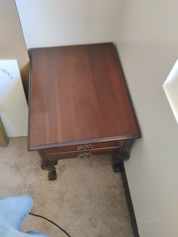 Wooden Bedroom End Table
