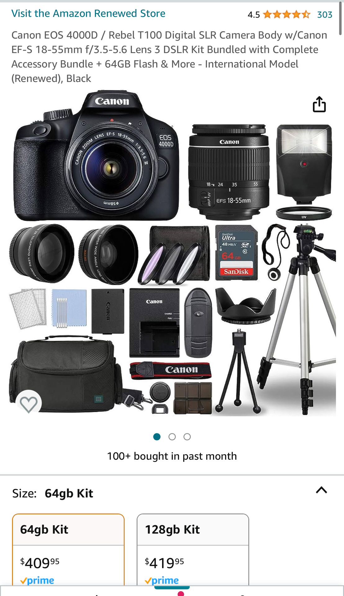 Canon EOS 4000D New / full set