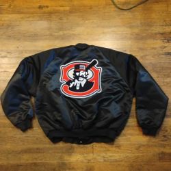 2XXL Mudville 9 Nine Vintage satin Chalkline 1990s Jacket Throwback Stockton Ports Varsity 2xxl 