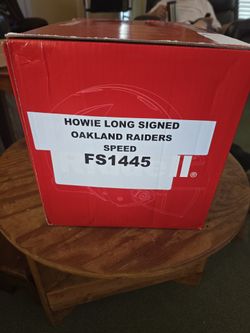 Howie Long Signed Raiders Helmet