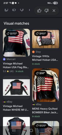 Vintage USA leather size L