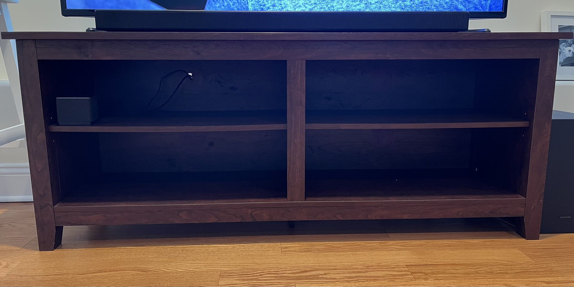 Walker Edison Wren Classic 58” 4 Cubby TV Stand 