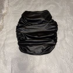 Leather Stretchy Mini Skirt