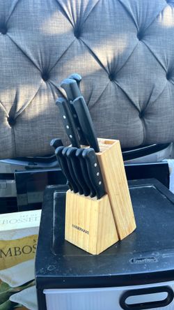 Kitchen set of knives